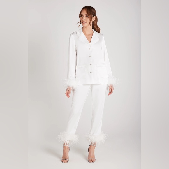 DARCIE WHITE PAJAMAS - Nadine Merabi - Picture 1 of 6